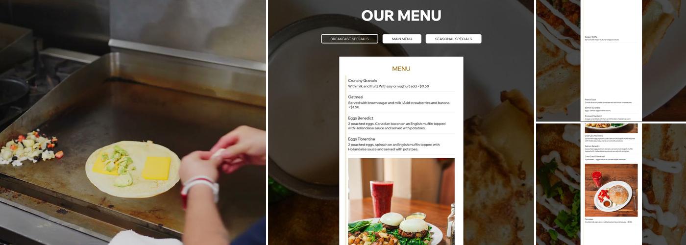 Honey Honey Cafe & Crepery Menu