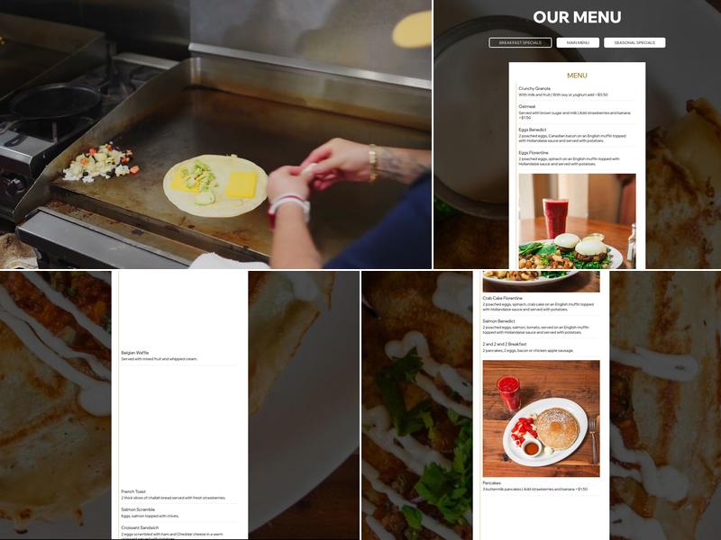 Honey Honey Cafe & Crepery Menu