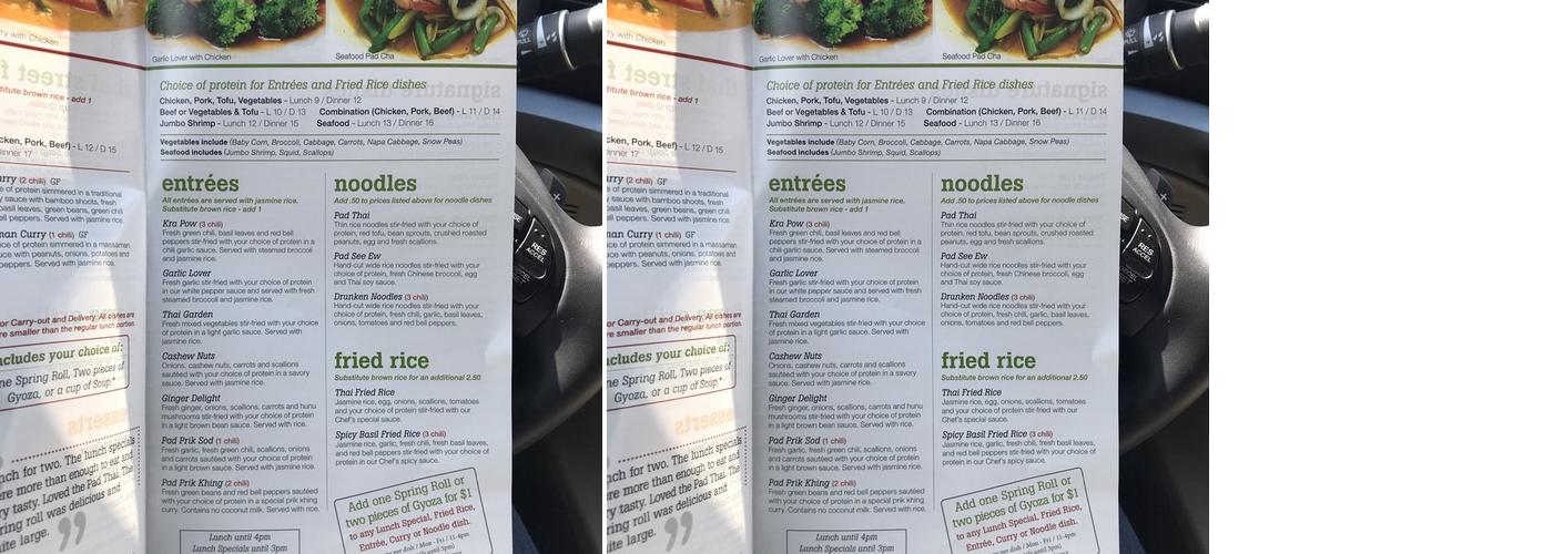 Thai Ashburn Restaurant Menu