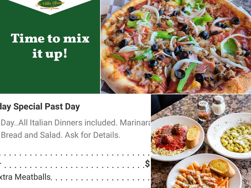 La Villa Roma Restaurant & Pizzeria Menu