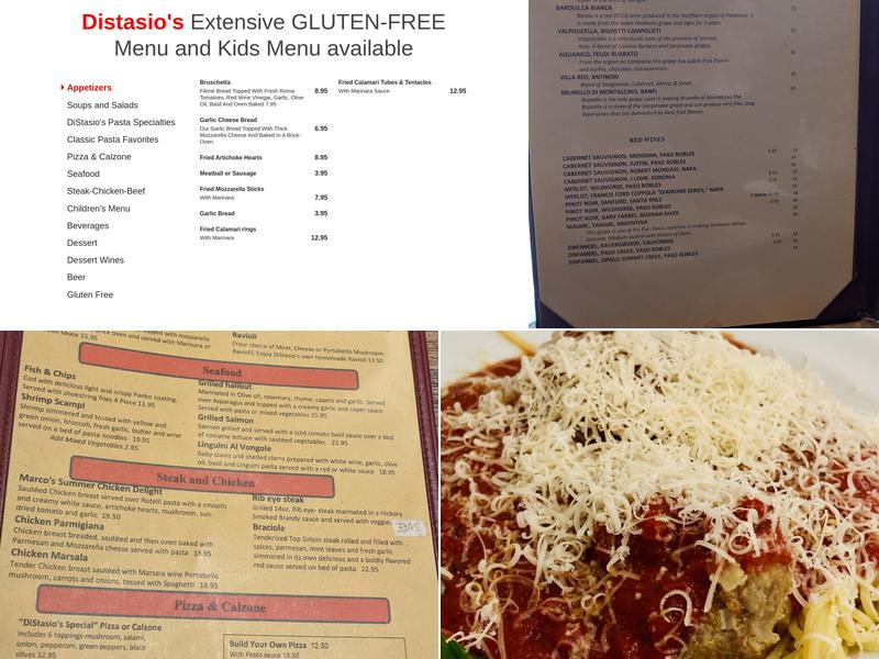 DiStasio's On The Bay Menu