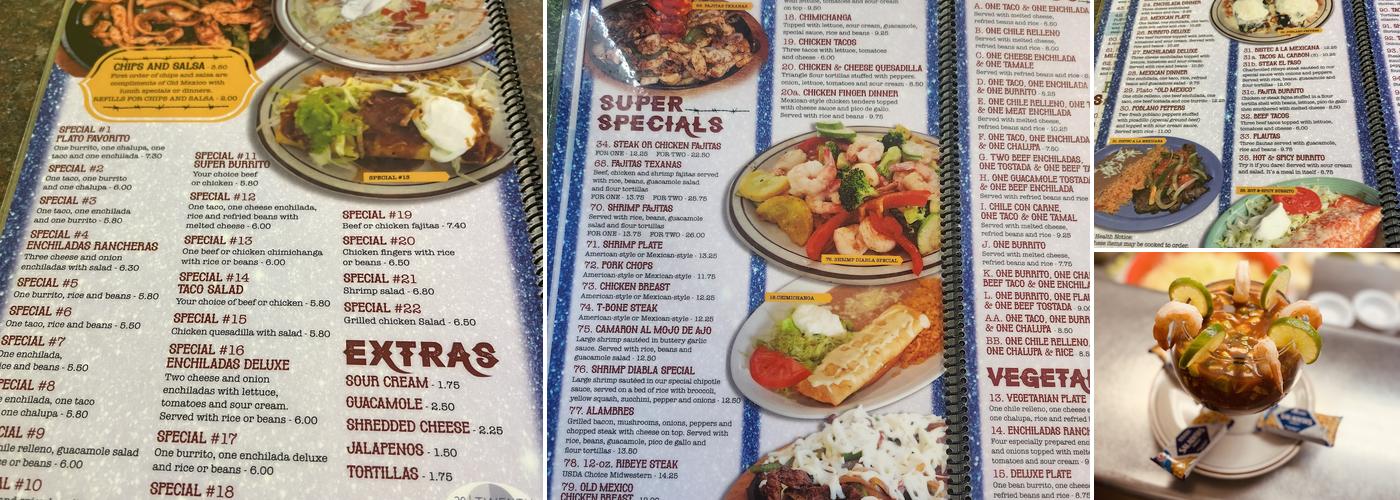 Old Mexico Menu
