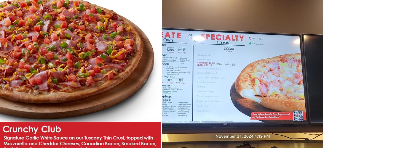 Pizza Guys Menu