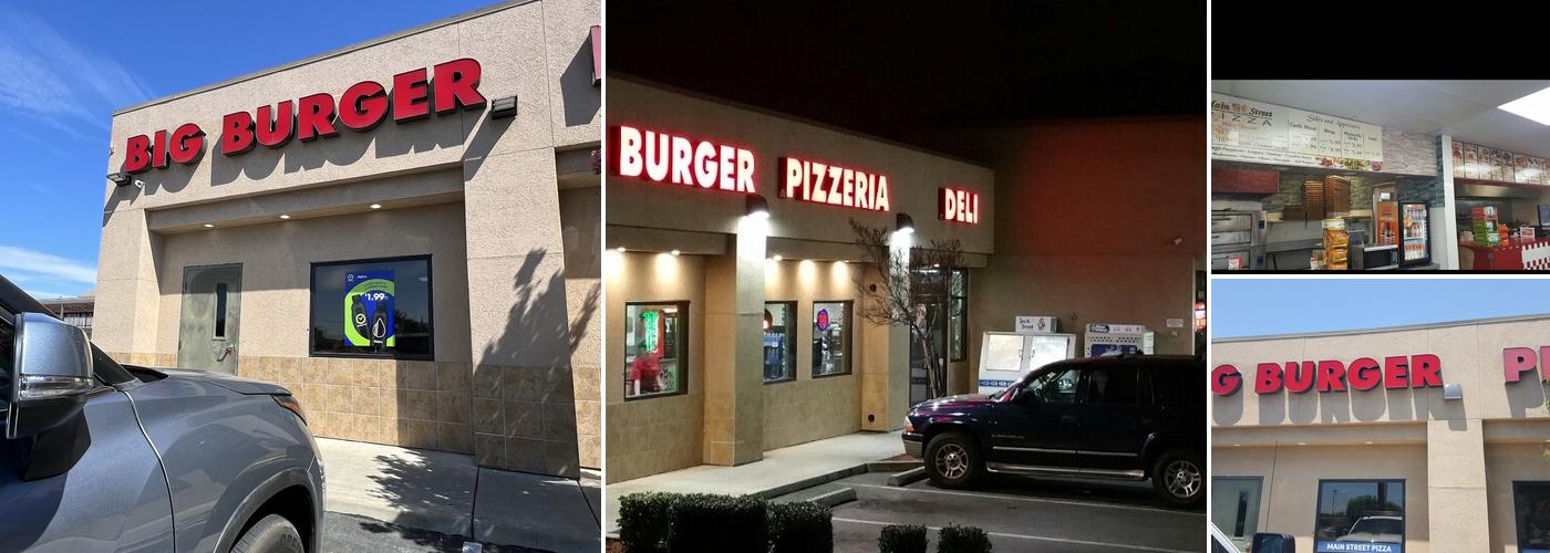 BIG BURGER & MAIN STREET PIZZA