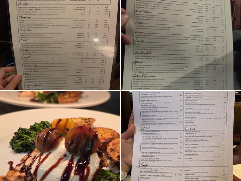 Vicinos Local Italian Menu