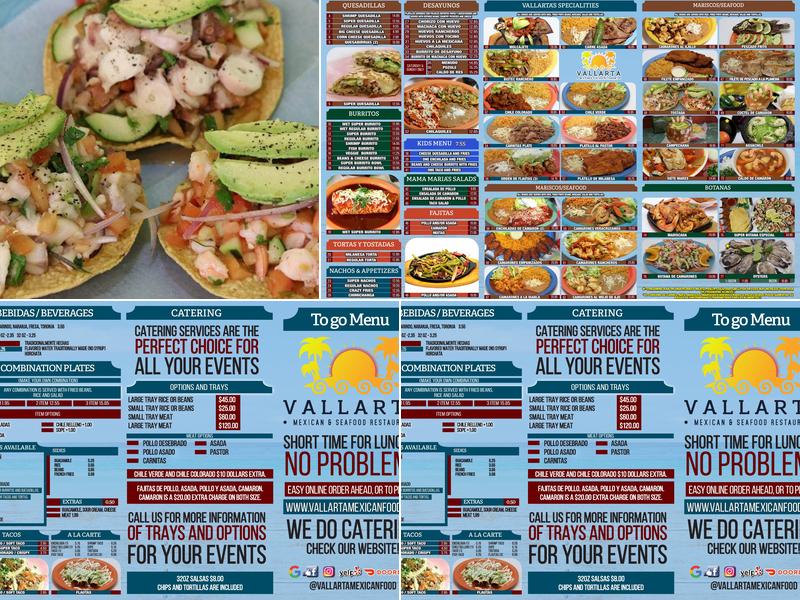 VALLARTA MEXICAN FOOD Menu