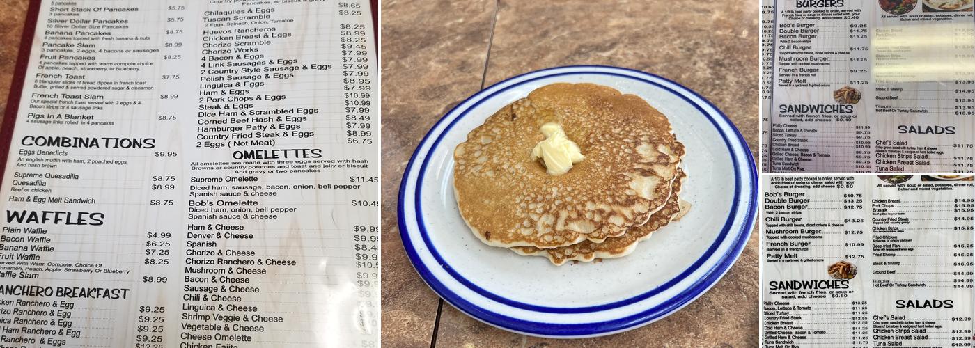Modesto Cafe Menu