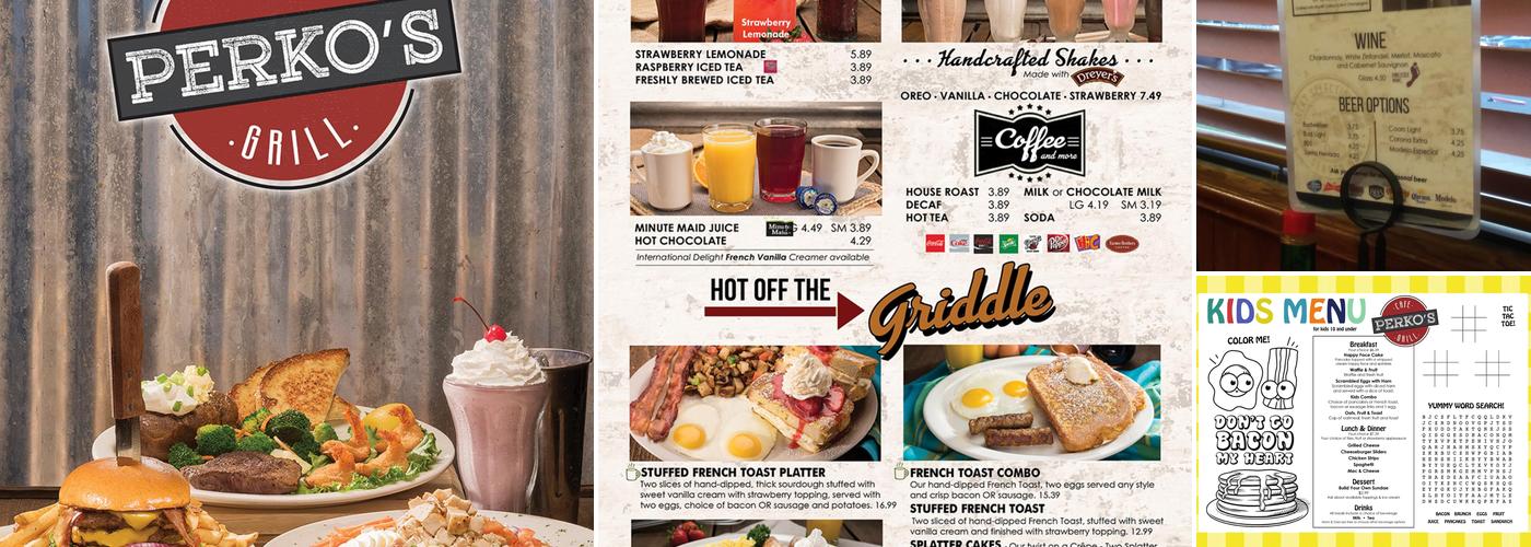 Perko's Cafe Menu