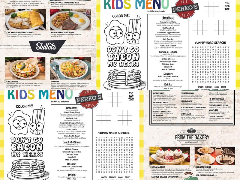Perko's Cafe Menu