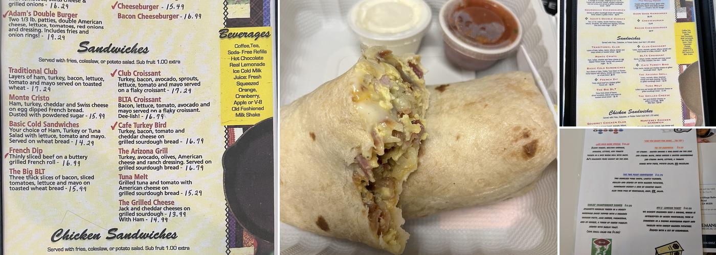 A J's Cafe & Grill Menu