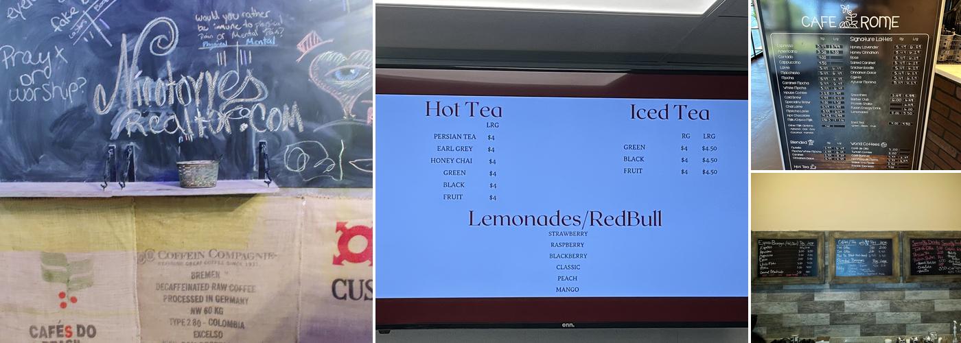 Cafe Rome Menu