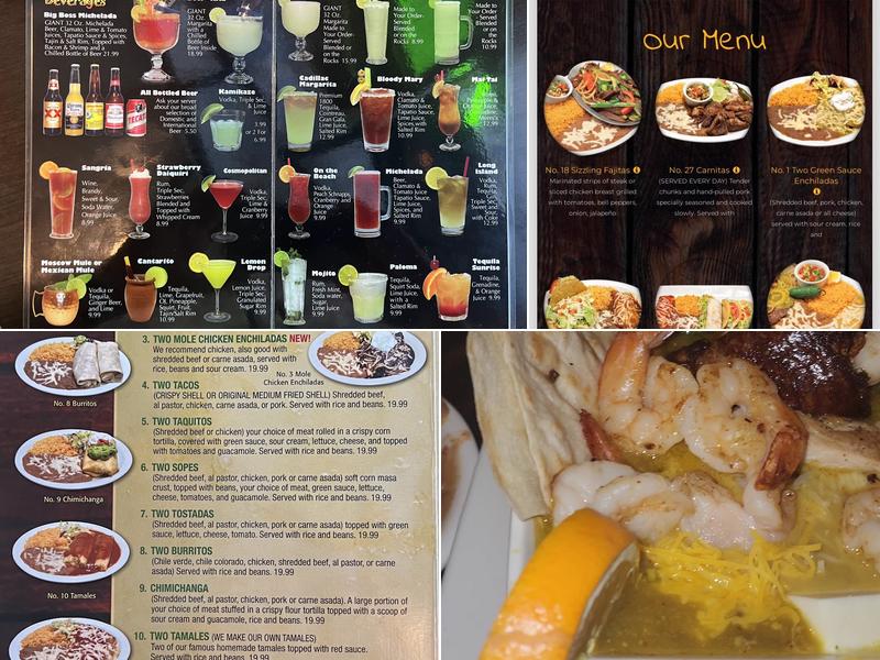 Javi's Mexican Restaurant Modesto, CA Menu