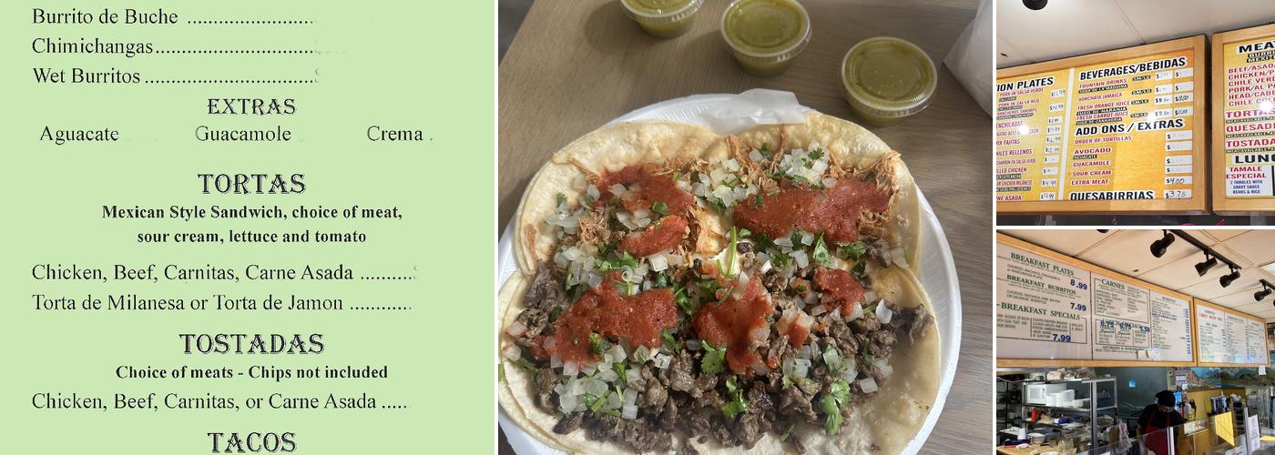 El Rincon Taco Shop Menu