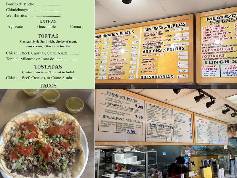 El Rincon Taco Shop Menu