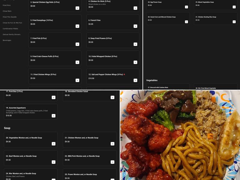 Lucky Bamboo Chinese Restaurant Menu