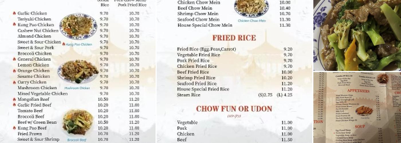 East Chinatown Menu