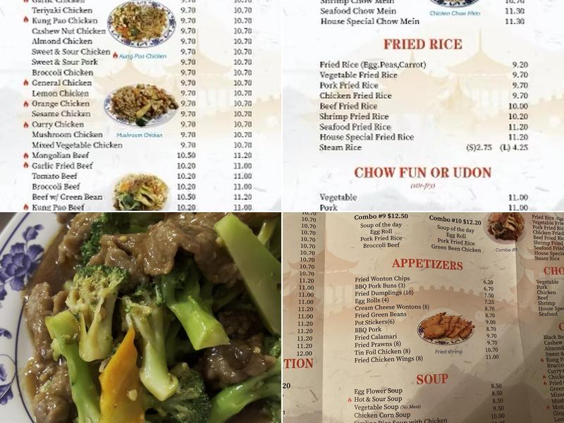 East Chinatown Menu