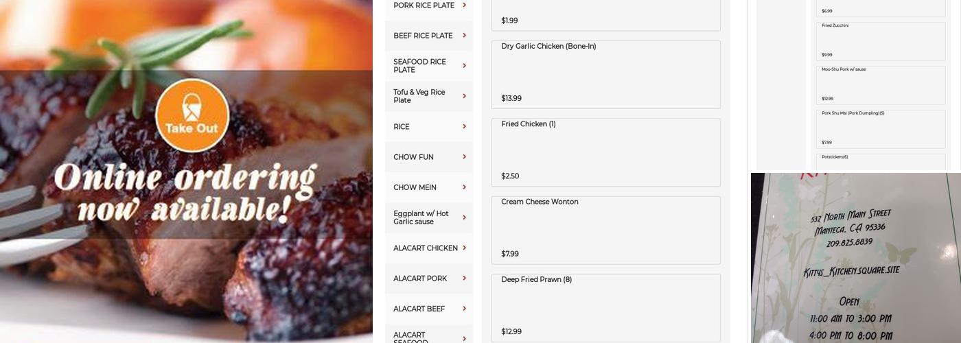 Kitty's Kitchen Menu
