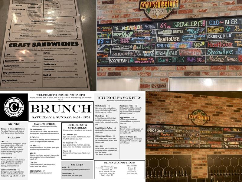 Commonwealth Menu