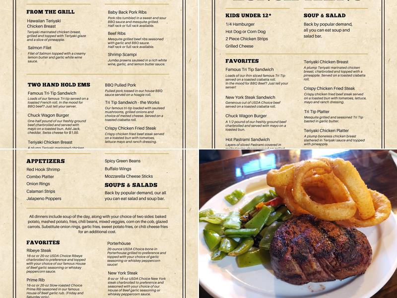 House of Beef Menu