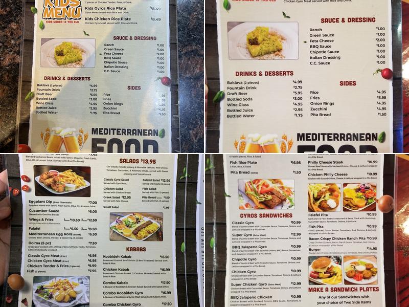Gyros & More Menu