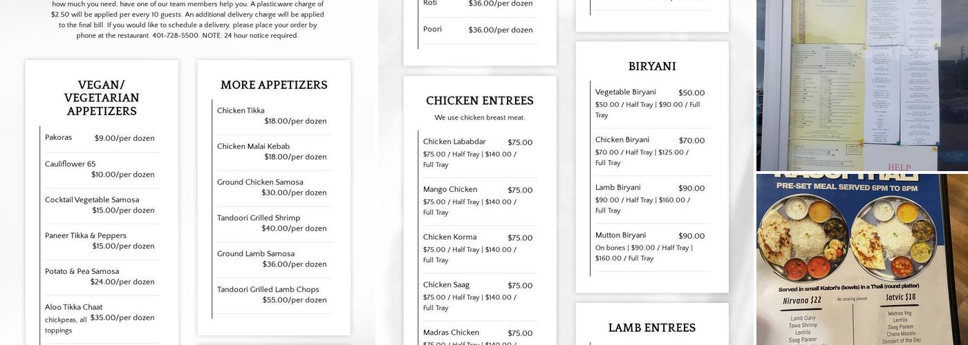 Rasoi Menu