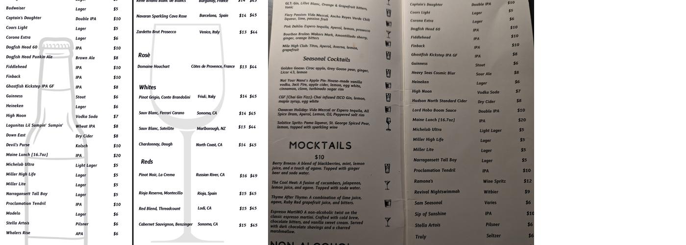 The XO Bar Menu