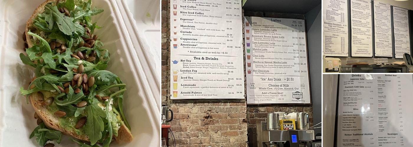 Small Point Café Menu