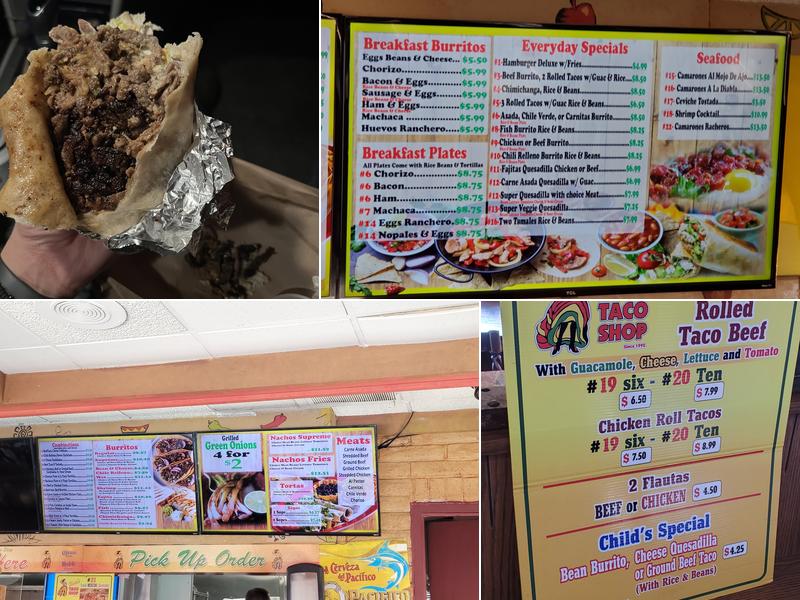 Maria's Taco Shop Menu