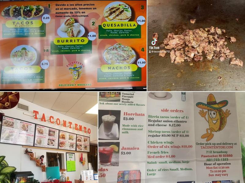 Tacontento Menu