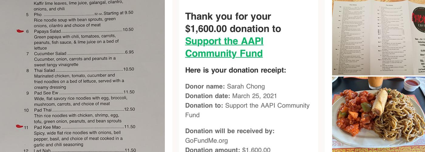 Chong's Cuisine Menu