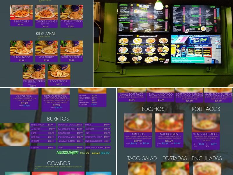 California Taco Shop Menu