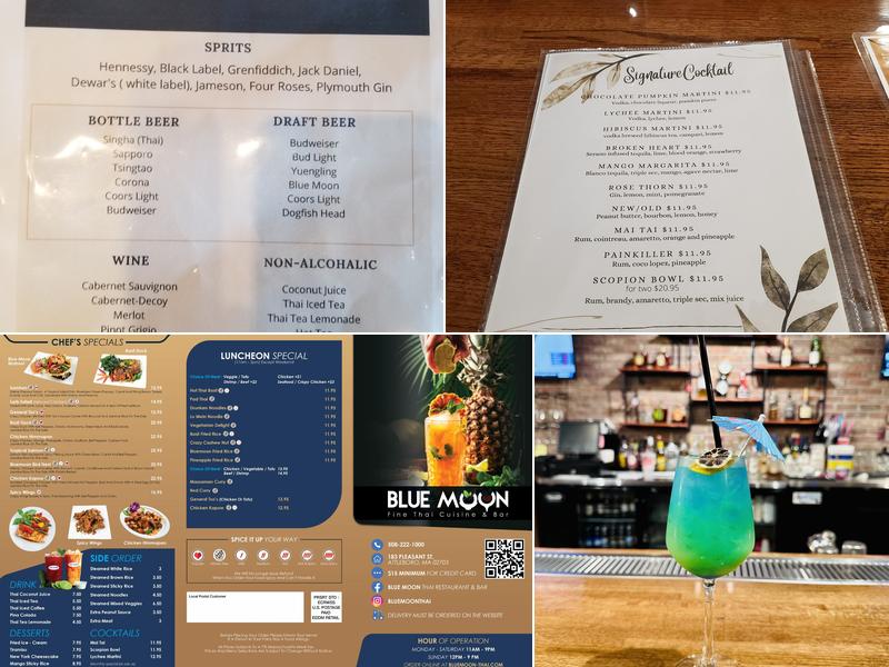 Blue Moon Thai Cuisine & Bar Menu