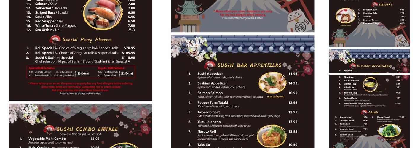 Shogun Menu
