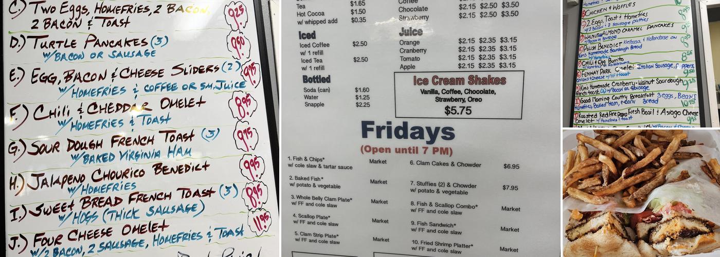 Liberty Lunch Menu
