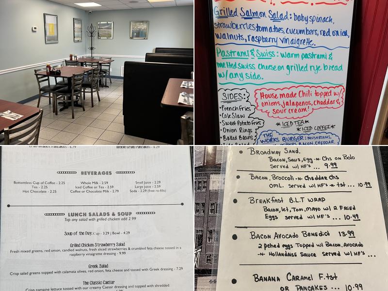Broadway Diner Menu