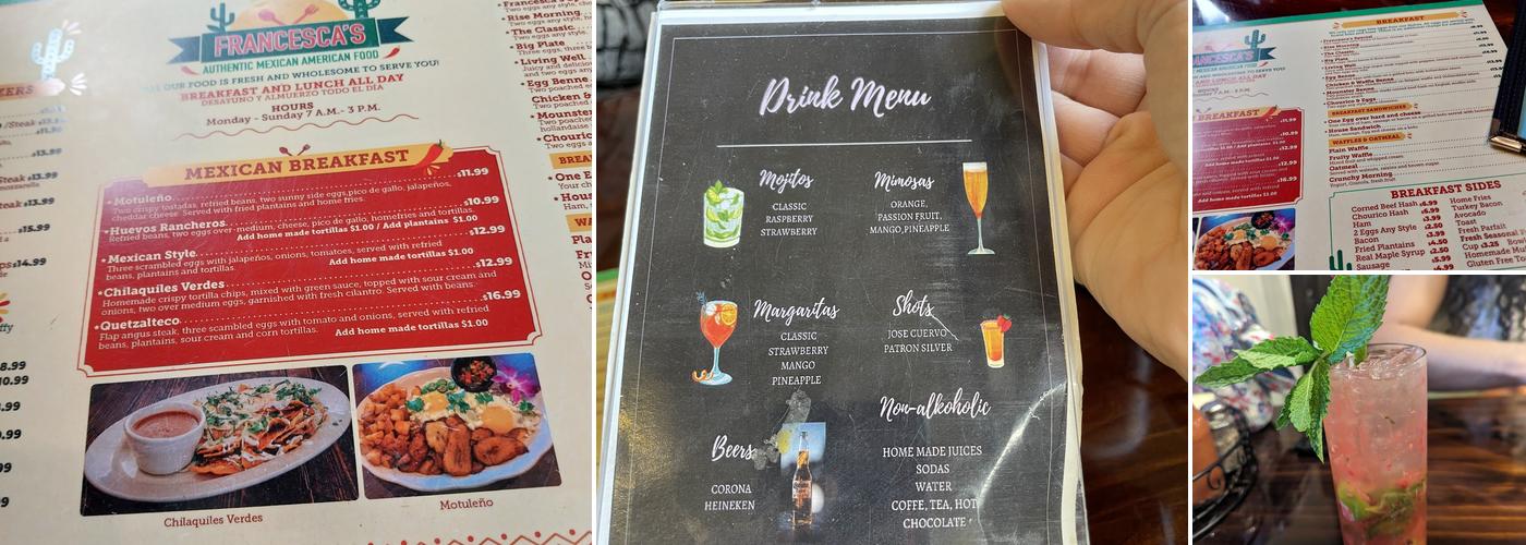 Francesca's On Pawtucket Menu