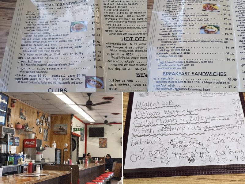 Ov's Restaurant Menu