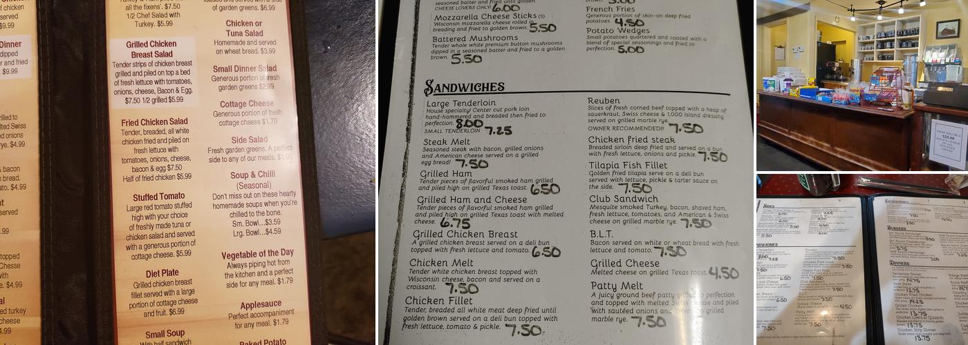 Country Cupboard Menu