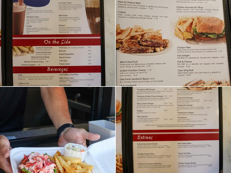 Bliss Restaurant Menu