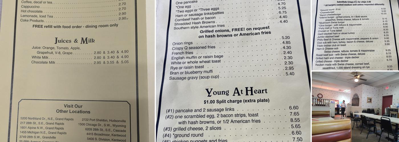 New Beginnings Restaurant Menu