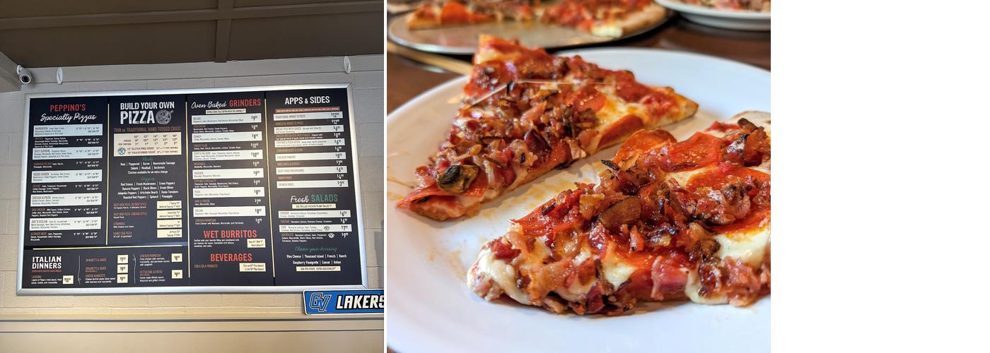 Peppino's Pizza Express Menu