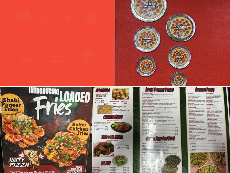 Happy Pizza Menu