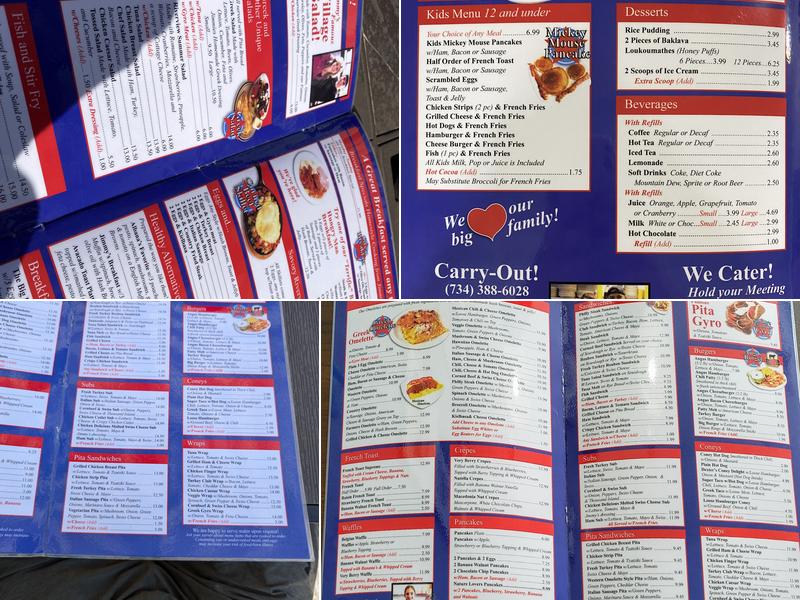 Dexter Riverview Cafe Menu