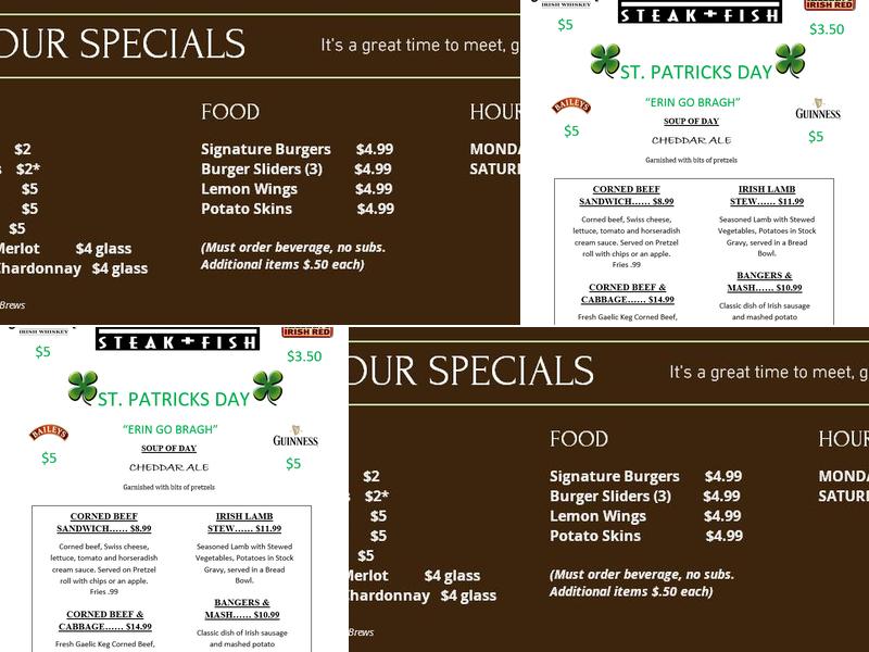 Bar None Steak+Fish Menu