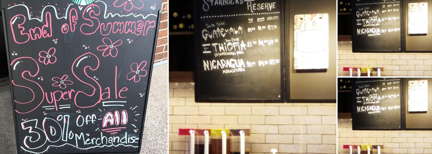 Starbucks Menu