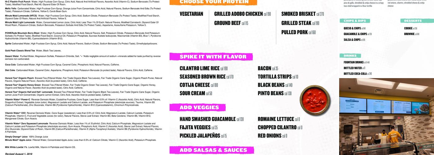 Qdoba Mexican Eats Menu