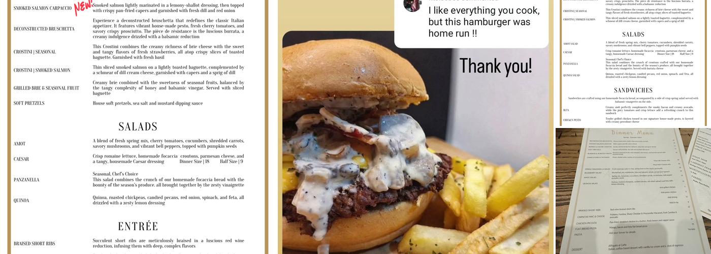 A Matter of Taste Menu