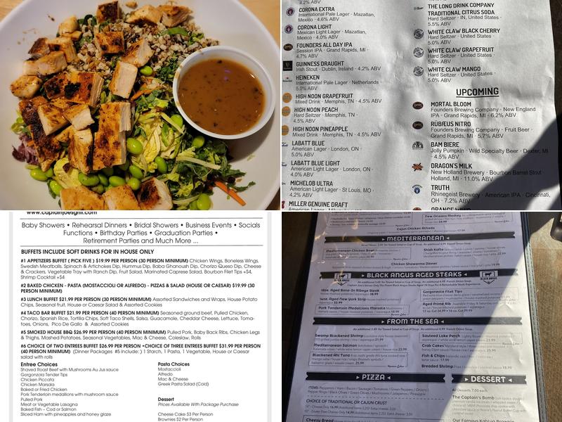 Captain Joe's Grill Menu