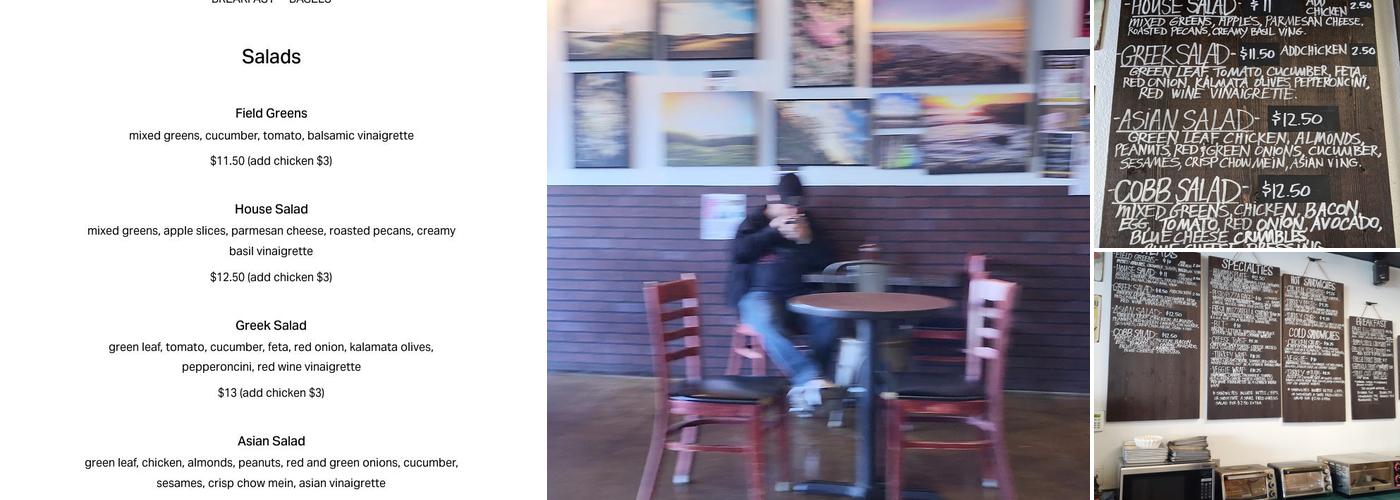 Bean & Leaf Cafe Menu